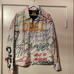 Scribble Denim Trucker Jacket